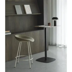 Normann Copenhagen Mat Barstol 65 cm Creme/Stål/Hamp