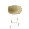 Normann Copenhagen Mat Barstol Med Armlán 65 cm Creme/Stål/Hamp