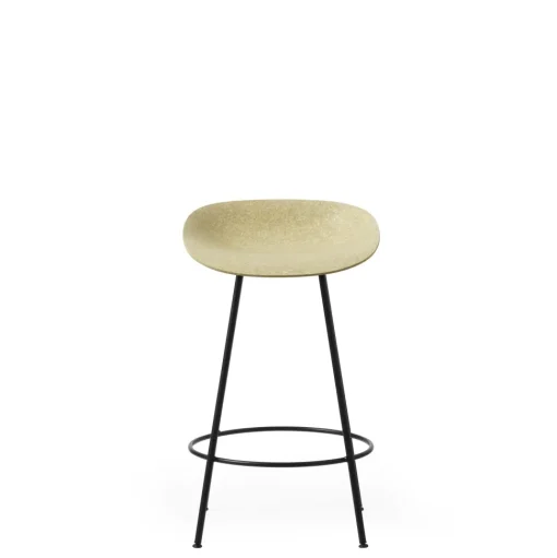 Normann Copenhagen Mat Barstol 65 cm Sort/Stål/Hamp