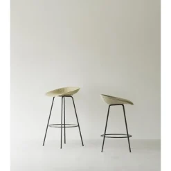 Normann Copenhagen Mat Barstol 65 cm Sort/Stål/Hamp