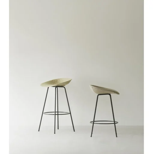 Normann Copenhagen Mat Barstol 65 cm Sort/Stål/Hamp