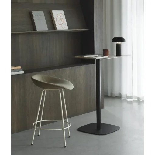 Normann Copenhagen Mat Barstol 65 cm Sort/Stål/Hamp