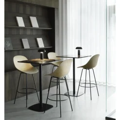 Normann Copenhagen Mat Barstol 65 cm Creme/Stål/Seaweed