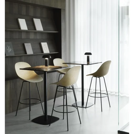 Normann Copenhagen Mat Barstol 65 cm Creme/Stål/Seaweed