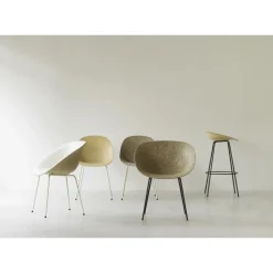 Normann Copenhagen Mat Spisebordsstol Sort/Stål/Seaweed