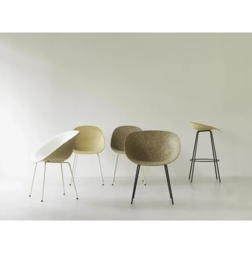 Normann Copenhagen Mat Spisebordsstol Sort/Stål/Seaweed