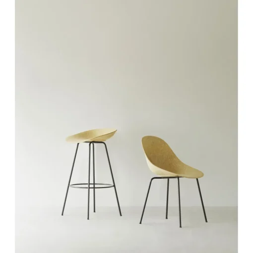Normann Copenhagen Mat Spisebordsstol Sort/Stål/Seaweed