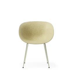 Normann Copenhagen Mat Spisebordsstol Med Armlán Creme/Stål/Hamp