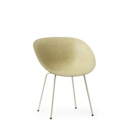 Normann Copenhagen Mat Spisebordsstol Med Armlán Creme/Stål/Hamp