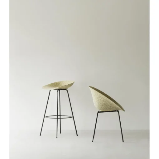 Normann Copenhagen Mat Spisebordsstol Med Armlán Creme/Stål/Hamp
