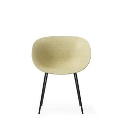 Normann Copenhagen Mat Spisebordsstol Med Armlán Sort/Stål/Hamp