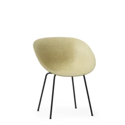 Normann Copenhagen Mat Spisebordsstol Med Armlán Sort/Stål/Hamp