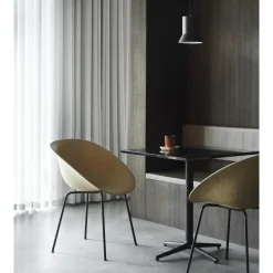 Normann Copenhagen Mat Spisebordsstol Med Armlán Sort/Stål/Hamp