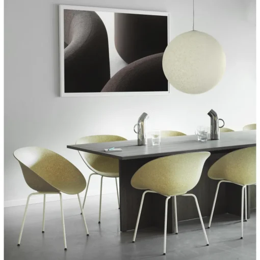 Normann Copenhagen Mat Spisebordsstol Med Armlán Sort/Stål/Hamp