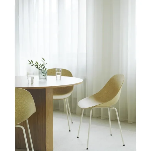Normann Copenhagen Mat Spisebordsstol Med Armlán Sort/Stål/Hamp