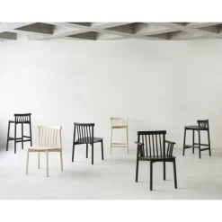 Normann Copenhagen Pind Spisebordsstol Brunbejdset Egetrá