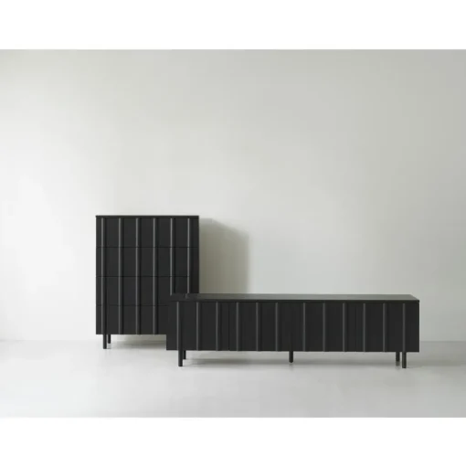 Normann Copenhagen Rib Skánk Lav Blød Sort