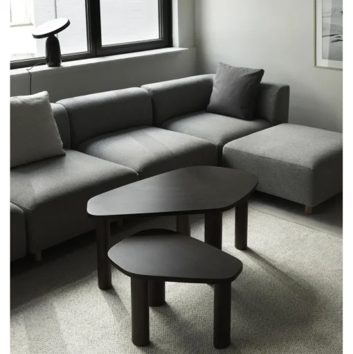 Normann Copenhagen Sculp Sofabord Lille Brunbejdset Asketrá
