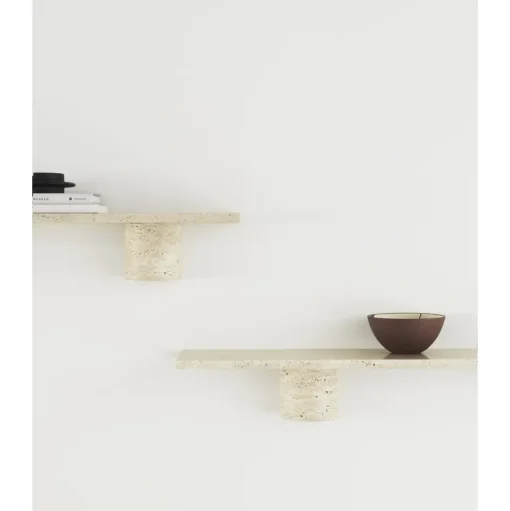 Normann Copenhagen Sten Hylde 80 cm Travertin