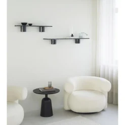 Normann Copenhagen Sten Hylde 80 cm Sort Marmor