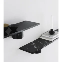 Normann Copenhagen Sten Hylde 80 cm Sort Marmor