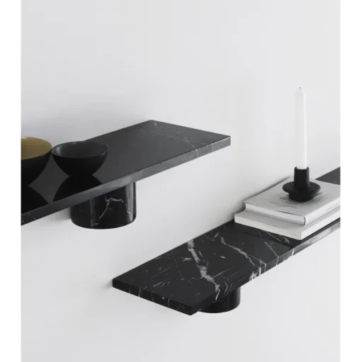 Normann Copenhagen Sten Hylde 80 cm Sort Marmor