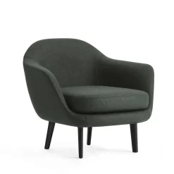 Normann Copenhagen Sum Lánestol Sort Aluminium/Mørk Grøn LDS41