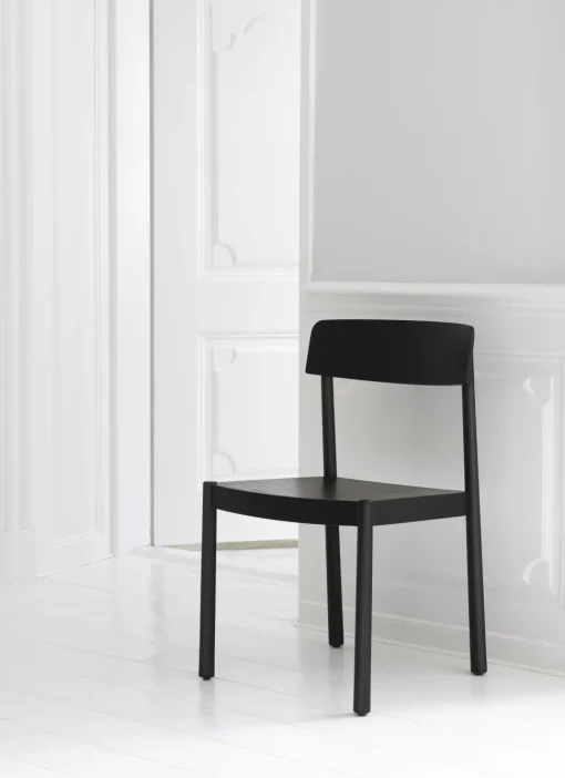Normann Copenhagen Timb Spisebordsstol Polstret Sort/ Sort