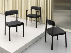 Normann Copenhagen Timb Spisebordsstol Polstret Sort/ Sort
