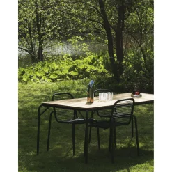 Normann Copenhagen Vig Spisebord 90 x 200 cm Sort/Robinia
