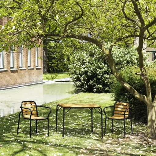 Normann Copenhagen Vig Spisebord 90 x 80 cm Mørk Grøn/Robinia