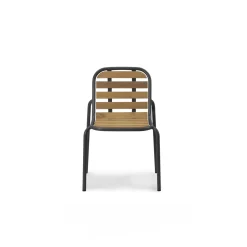 Normann Copenhagen Vig Udendørsstol Sort/Robinia