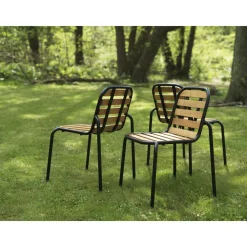 Normann Copenhagen Vig Udendørsstol Sort/Robinia