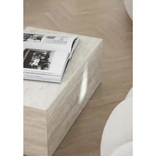 NORR11 Cubism Sofabord Stor Travertine