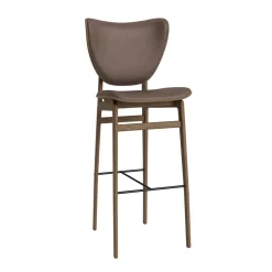 NORR11 Elephant Barstol H75 cm Lys Røget Egetrá/Dark Brown 21001