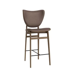 NORR11 Elephant Barstol H65 cm Lys Røget Egetrá/Dark Brown 21001