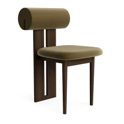 NORR11 Hippo Spisebordsstol Mørk Røget Egetrá/Olive 751
