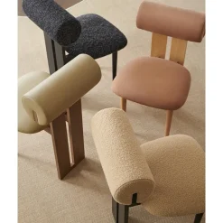NORR11 Hippo Spisebordsstol Mørk Røget Egetrá/Canvas 694