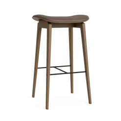 NORR11 NY11 Barstol H65 cm Lys Røget Egetrá/Dark Brown 21001