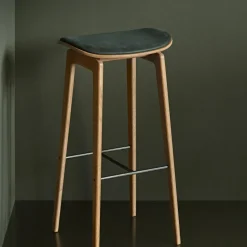 NORR11 NY11 Barstol H75 cm Mørk Røget Egetrá/Black 41599