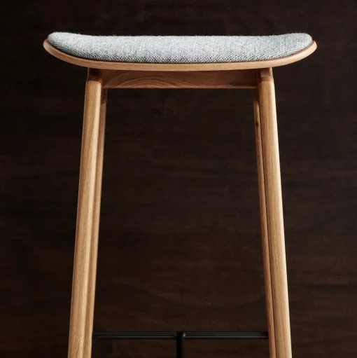 NORR11 NY11 Barstol H75 cm Mørk Røget Egetrá/Black 41599