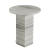 NORR11 Soho Sidebord Sølv Travertin