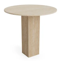 NORR11 SoHo SpisebordØ80 Travertine