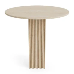 NORR11 SoHo SpisebordØ80 Travertine