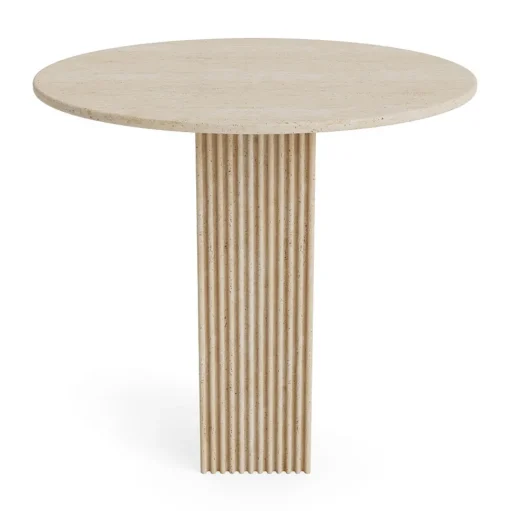 NORR11 SoHo SpisebordØ80 Travertine