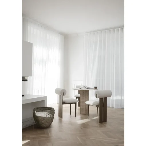 NORR11 SoHo SpisebordØ80 Travertine