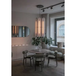 NORR11 Totem Spisebordsstol Polstret Dark Smoked/Terra Lime 20365