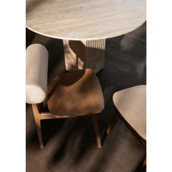 NORR11 Totem Spisebordsstol Polstret Dark Smoked/Terra Lime 20365