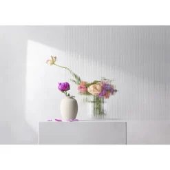 Northern Brim Vase H18 Beige