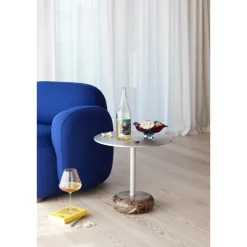 Northern Ton Sidebord Stor Brun Marmor/Aluminium